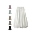 thumbnail image 2 of Rdhnmea Women's Balloon Long Skirts High Waist Solid Color A-Line Skirts, 2 of 9