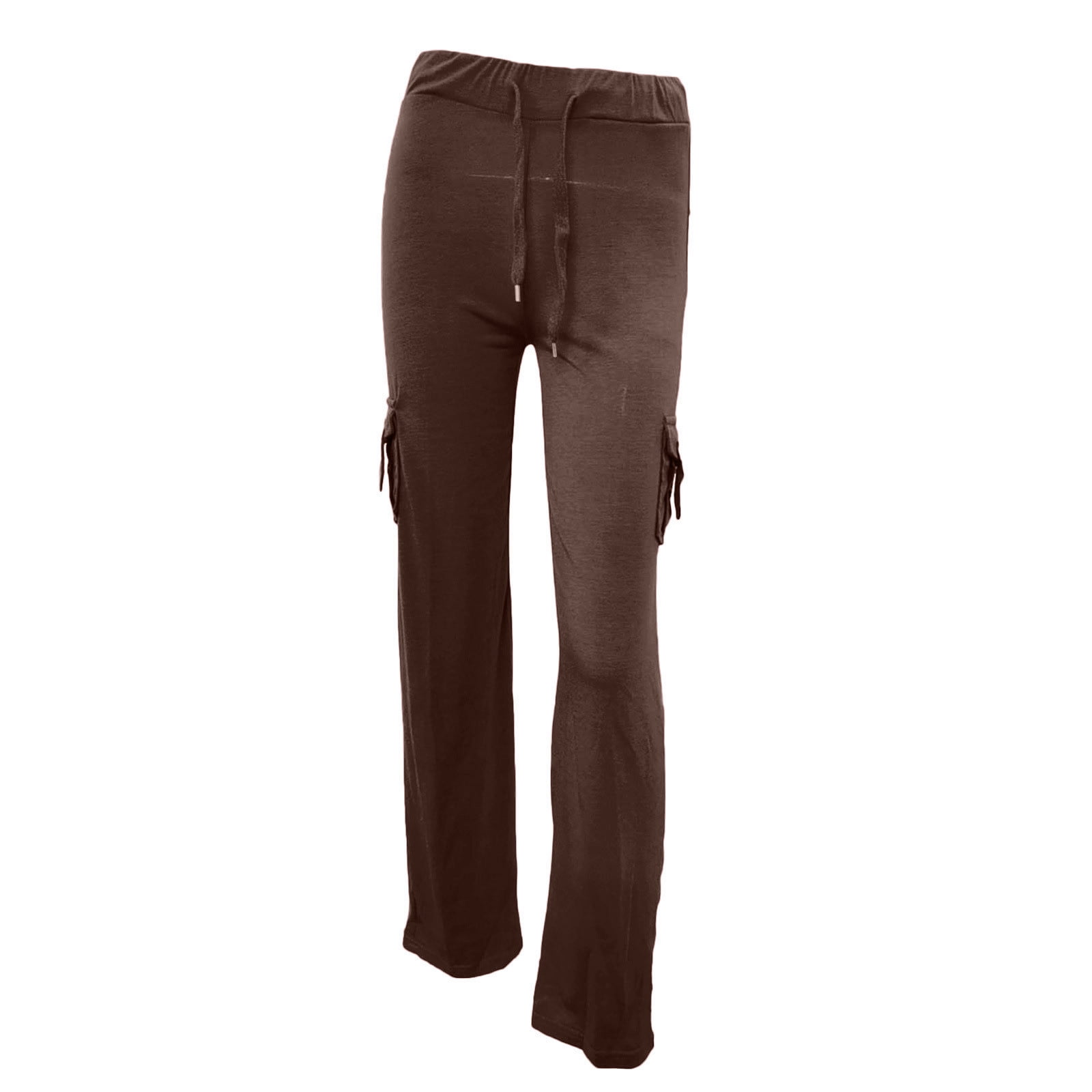JIEMUXIU Cargo Pants Women High Waisted Soft Lounge Pants Womens Cargo  Pants with Pockets Wide Leg Plus Size Baggy Pants