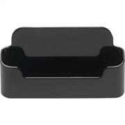 Deflecto Single Business Card Holder 1.9" x 3.4" x 1.5" x - Plastic - 1 Each - Black