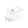 thumbnail image 2 of 3L Two Compartment Drinking Water Kettle Beverage Dispenser with Faucet Ice Cold Drink Pot Lemon Juice Container with Lid Tea Pot Lemonade Bucket, 2 of 7