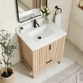 thumbnail image 5 of Shenzhen 30" Single Bath Vanity in Aged Natural Oak with Composite Stone Top, 5 of 12