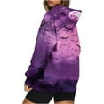 thumbnail image 5 of XMMSWDLA Womens Gradient Print Oversized Sweatshirt Drawstring Pullover with Pocket Trendy Sweater Tops Fashion Clothes, 5 of 7