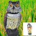 thumbnail image 3 of Señuelo de búho de plástico, control de plagas de malezas, espantapájaros para palomas, adorno para césped Zulema Owl Decoy Owl Scarecrow, 3 of 8