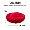thumbnail image 2 of Cama Antiestres Extra Grande Lunics Roja Peluche, 2 of 6