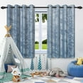 thumbnail image 5 of AOFOTO Forest Curtains Grommet Nature Jungle Misty Forest Tree Scenery Print Pattern Fabric Window Drapes for Bedroom Living Room 2 Panels W52 x L84 Inch, 5 of 5
