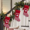 thumbnail image 5 of Xihbxyly Juego de Medias Navideñas, Medias de Papá Noel a Rayas, Colgante para Árbol Festivo, Decoración Navideña, Acogedor Detalle para Chimenea, Perfecto para Árbol de Navidad, Tamaño Grande 50 X 2, 5 of 5