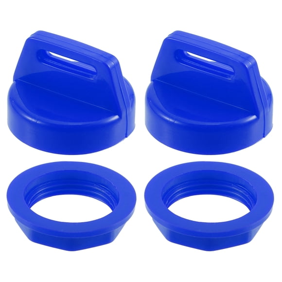 Unique Bargains 2 Ensembles de Capuchons de Clé d'Allumage UTV ATV 5433534 avec Écrou pour Polaris pour Ranger Brutus RZR Bleu