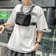 thumbnail image 4 of Moda Pecho Rig Bag Mujeres Hombres Hip Hop Street Chaleco Paquete de chaleco (Negro) Tmvgtek Oficina Multiescena Multifunción, 4 of 9