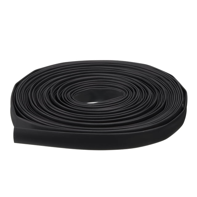 Tubo Termocontraíble de 1/2"(12mm) Dia 50ft, Pared Doble con Adhesivo, Impermeable para Marina, Negro