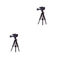 thumbnail image 2 of Ruiboury Miniature Hand-Painted Model People Figure Diorama Scenery Lifelike and Charming Tripod Camera height 2.8-3cm 2Set, 2 of 6