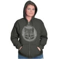 thumbnail image 3 of Spirit Wolf Pack Swirl Symbol Animal Zip Up Hoodie Men's Women's Brisco Brands X, 3 of 6