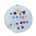 thumbnail image 1 of Embroidery Stitch Practice Kit, Beginner Needle Thread Set, Non-finished Picture, DIY Learning Materials, For Crafting Enthusiasts, Stitch Master Training, Embroidery Project Supplies Akmoler, 1 of 5