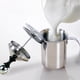 thumbnail image 5 of Espumador de leche manual de acero inoxidable de 400 ml/800 ml, espumador de café de doble malla, batidor, crema y batidor, 5 of 6