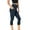 Navy, variant on Olyvenn Fashion Capri Leggings for Women Butt Lift with Pockets High Waisted Tummy Control Soft Yoga Capris Workout Running Leggings Black XS