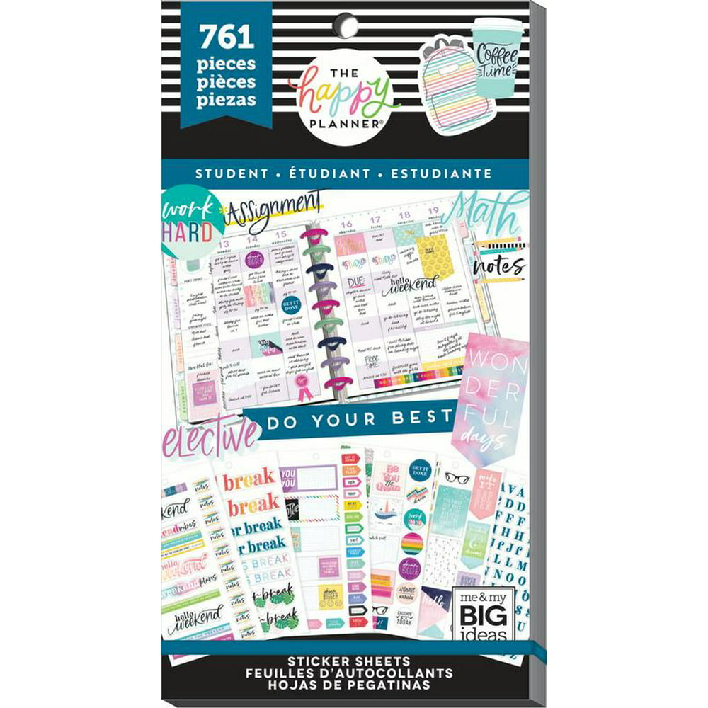 The Happy Planner® Student Sticker Value Pack, Whatever, 30 pages, 761