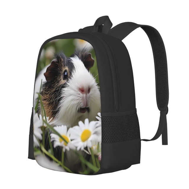 Balery Daisy Guinea Pig Mochila para hombre y mujer - Tela Oxford 600D resistente - Gran capacidad, resistente al agua, ideal para la escuela, viajes y senderismo