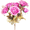 Purple, variant on JUANCHENG 1pcs European Vintage Glitter Rose Bouquet Artificial Silk Flowers for Wedding Red