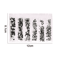 thumbnail image 2 of Mix size Rhinestones Mixed Sizes FlatBack Crystal Rhinestones for Crafts Round Glass Gems - style 3, 2 of 5