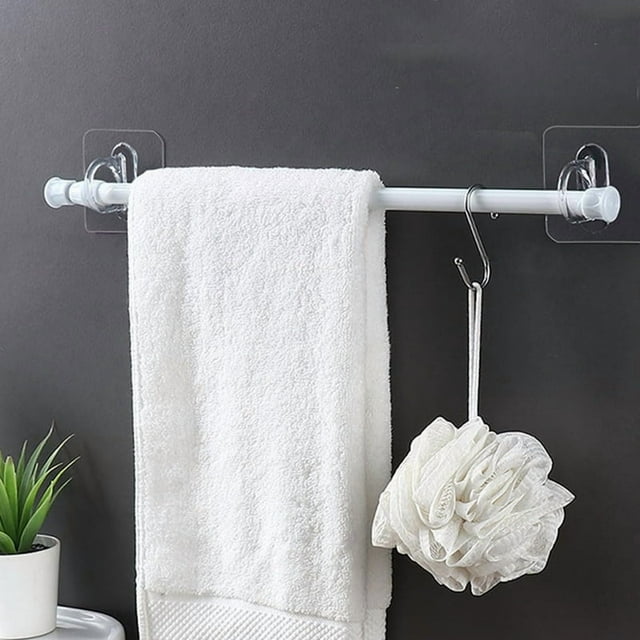 Gancho Circular Multifuncional, Gancho de Agujero Redondo, Gancho Autoadhesivo, Gancho de Baño, Gancho de Pared para Colgar Soporte de Barra de Cortina