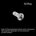 thumbnail image 3 of Unique Bargains M3x10mm Plastic Phillips Machine Screws, PC Flat Head Machine Bolts 10 Pack, 3 of 4
