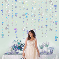 thumbnail image 4 of Under The Sea Party Decorations Iridescent Mermaid Garland Jellyfish Decor for Mermaid Birthday Party Supplies,4pcs, 4 of 7