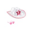 thumbnail image 3 of Sequin Cowboy Hat for Women With Sunglasses, 2 Pieces Set Party Cap Dance Party Cowboy Hat For Birthday Wedding Festival Halloween, 3 of 5
