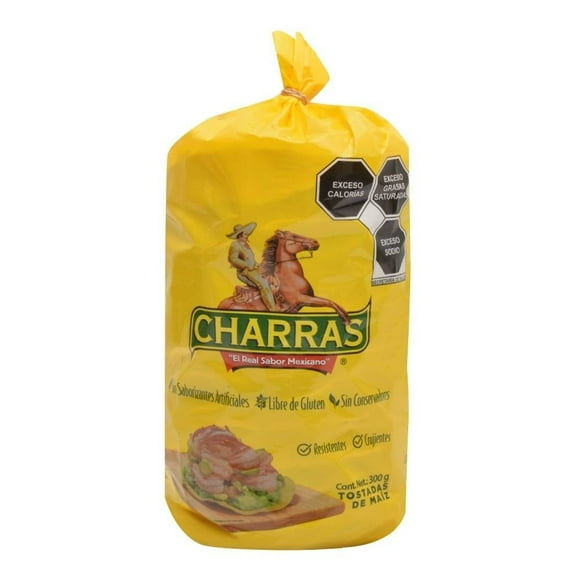 Tostadas Charras de maíz onduladas 300 g