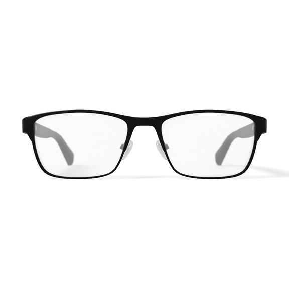 Walmart Men's FM17197 Browline Prescription Eyeglasses with Case, Black