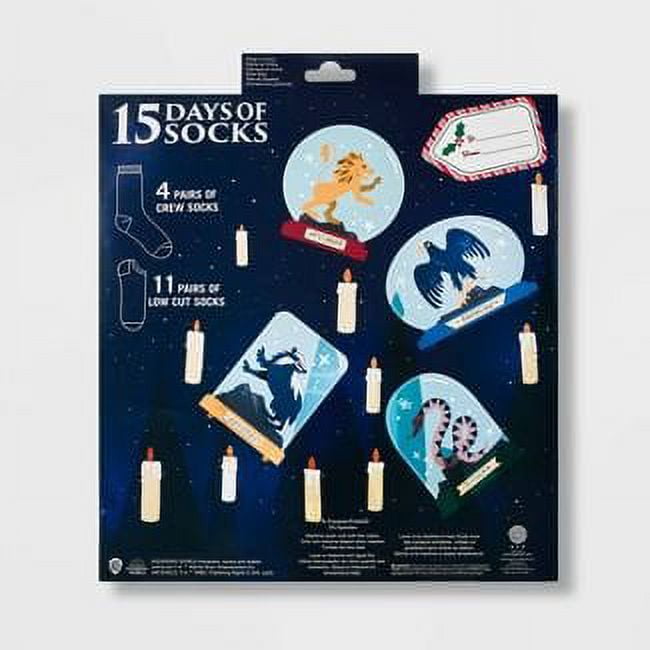 I'd Rather Stay At Hogwarts 15 Days of Socks Harry Potter Themed Advent  Calendar for Women, Fits Shoe Sizes 4-10 - Walmart.com