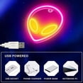 thumbnail image 4 of Decoración Led LuminAlien02 1Pza USB ó 3 Pilas AA 100lm Alien Rosa/Amarillo Plástico y Tira de Luz LED Neón., 4 of 6