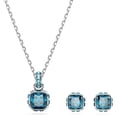 thumbnail image 5 of Collar de Swarovski con piedra natal de diciembre, acabado en rodio azul, 5 of 5