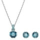 thumbnail image 5 of Collar de Swarovski con piedra natal de diciembre, acabado en rodio azul, 5 of 5