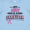 thumbnail image 4 of Inktastic My Aunt is a Survivor Breast Cancer Awareness Boys or Girls Baby T-Shirt, 4 of 5