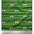 thumbnail image 1 of Soimoi Green Velvet Fabric Bow & Stripe Fabric Prints By Yard 58 Inch Wide, 1 of 3