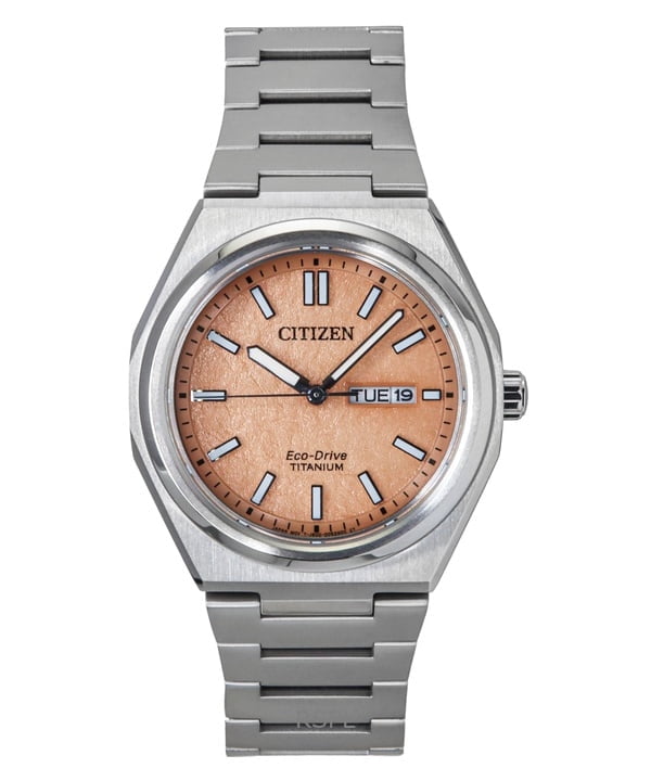 Citizen Zenshin Automatic Salmon Dial Men's Watch NJ0180-80Z