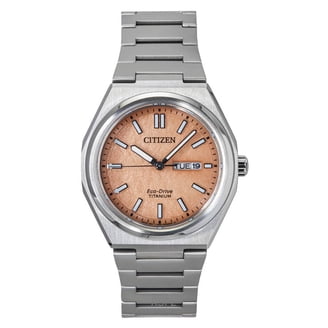 SUMO01専用 ジャンク★CITIZEN シチズン 8RH302 置時計 Citizen Zenshin Automatic Salmon Dial Men's Watch NJ0180-80Z