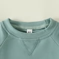 thumbnail image 6 of Rovga Toddler Kids Baby Boy Girl Crewneck Sweatshirt Cotton Long Sleeve Solid Color Pullover Top Casual Spring Fall Clothes Stylish Baby Dailywear, 6 of 9