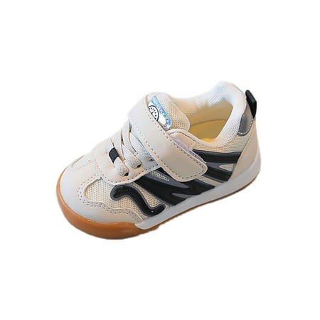 

Ferndule Toddler Sneakers Comfort Athletic Shoes Breathable Trainers Non-Slip Sport Skate Shoe Gym First Walking Lightweight Black 3C