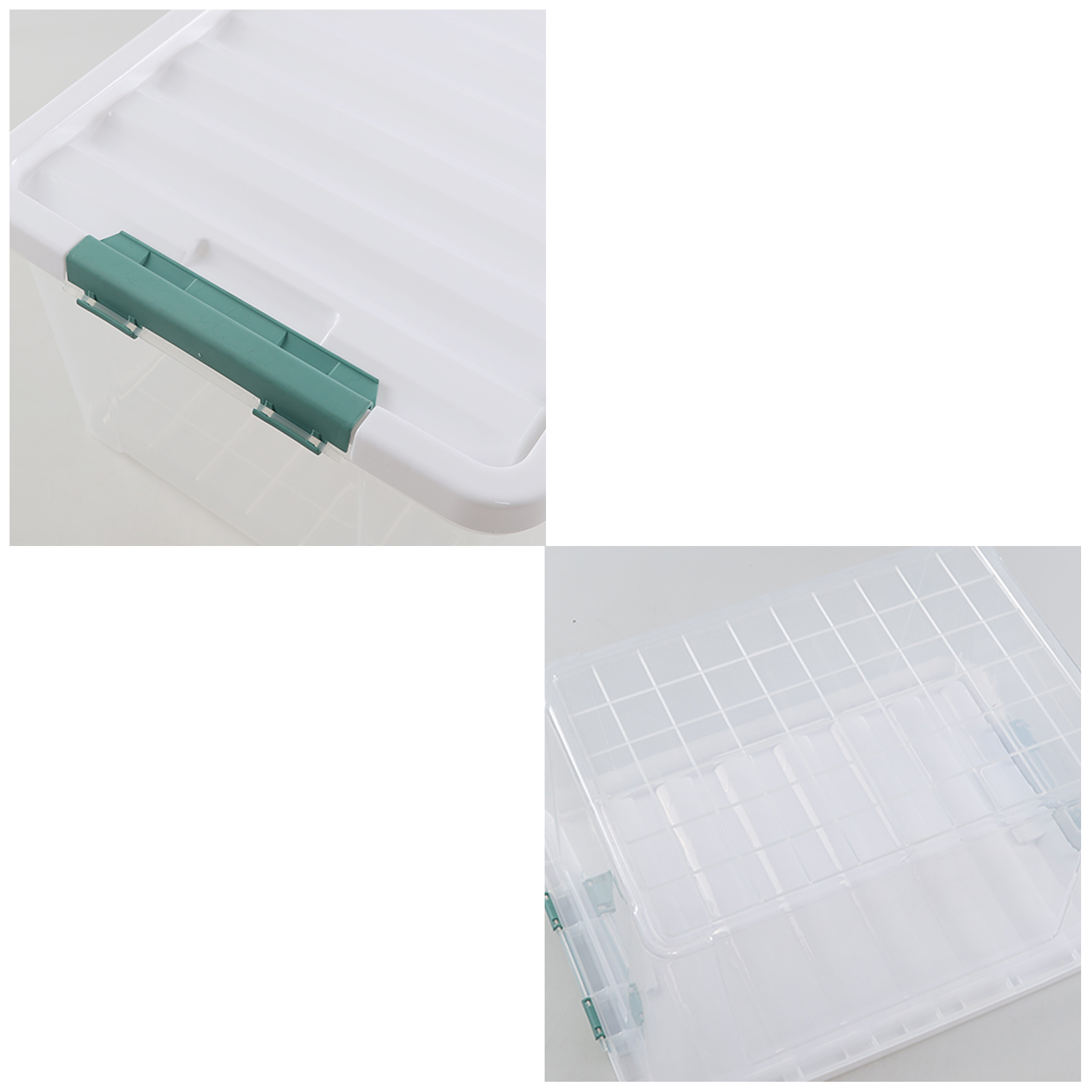 Yuright Aufbewahrungsboxen Mit Deckel – 4 Stück, Transparent, 6 Quart, Praktisch Mit Griff