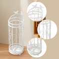thumbnail image 6 of FashionCha Round Umbrella Holder with Drip Tray Bar Office Entryway Umbrella Stand Rack White, 6 of 9