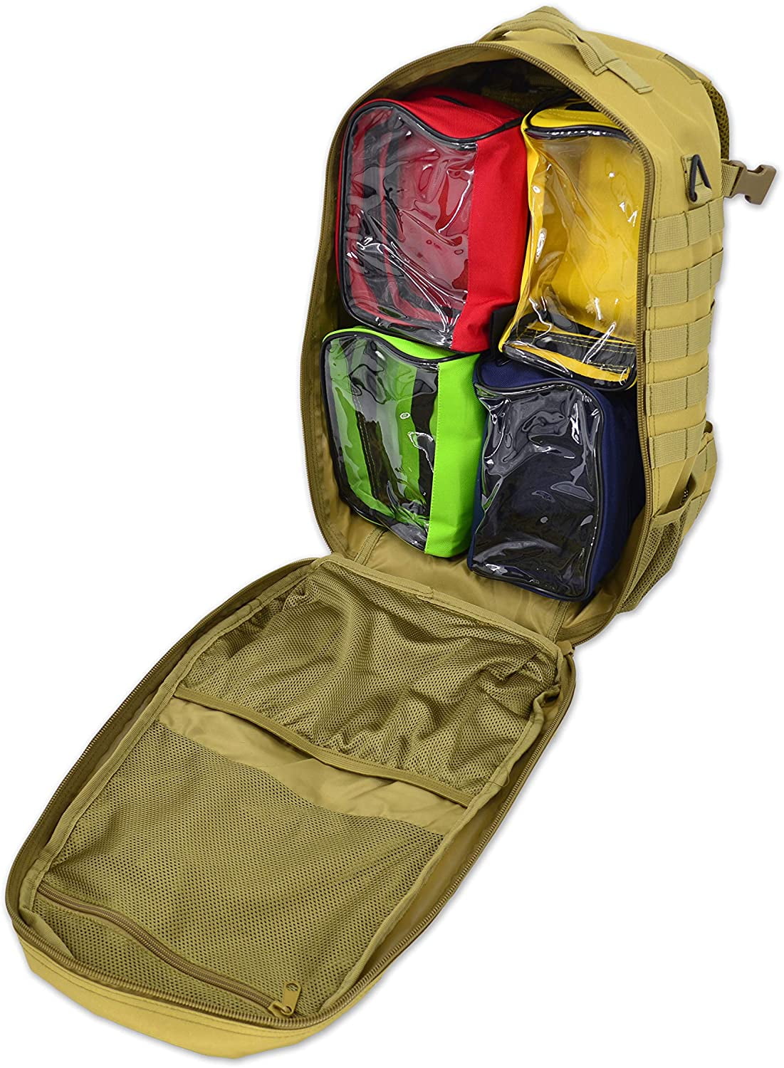 Lightning X Premium Tactical Medic Backpack w/ Modular Pouches & Hydration Port