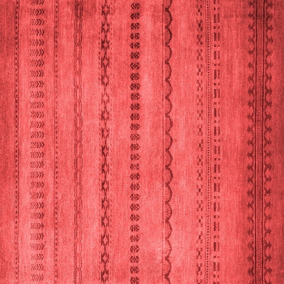 Ahgly Company Indoor Square Oriental Red Modern Area Rugs, 3' Square