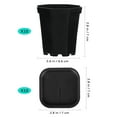 thumbnail image 4 of Juego de 10 macetas para plantas, estilo europeo, de plástico grueso, a granel., 4 of 6