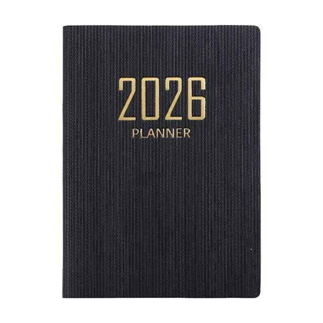Pocket Notebook Journals, A7 Size Hardcover Journal, Lined Notebook – 1Pc, Daily Plan Notebook with Travel Diary Function, College Ruled Notepad for Writing Office Home Supplies, 3 x 4.1 Inch(Black)