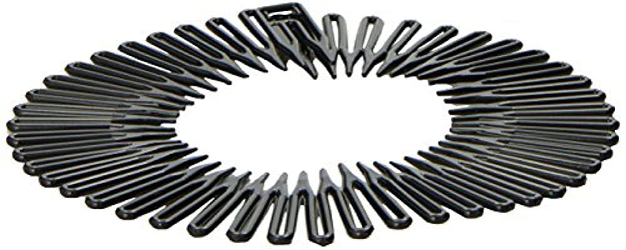 Caravan Full Circle Spring Head Band Comb in Classic Black with Deep Teeth and Closure, Ponytail Holders & Scrunchies - image 3 of 4