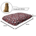 thumbnail image 2 of Abstract Pet Bed, Geometric Pattern of Leaf-like Shapes Mosaic Grid, Chew Resistant Pad for Dogs and Cats Cushion with Removable Cover, 24" x 39", Multicolor, by Ambesonne, 2 of 4