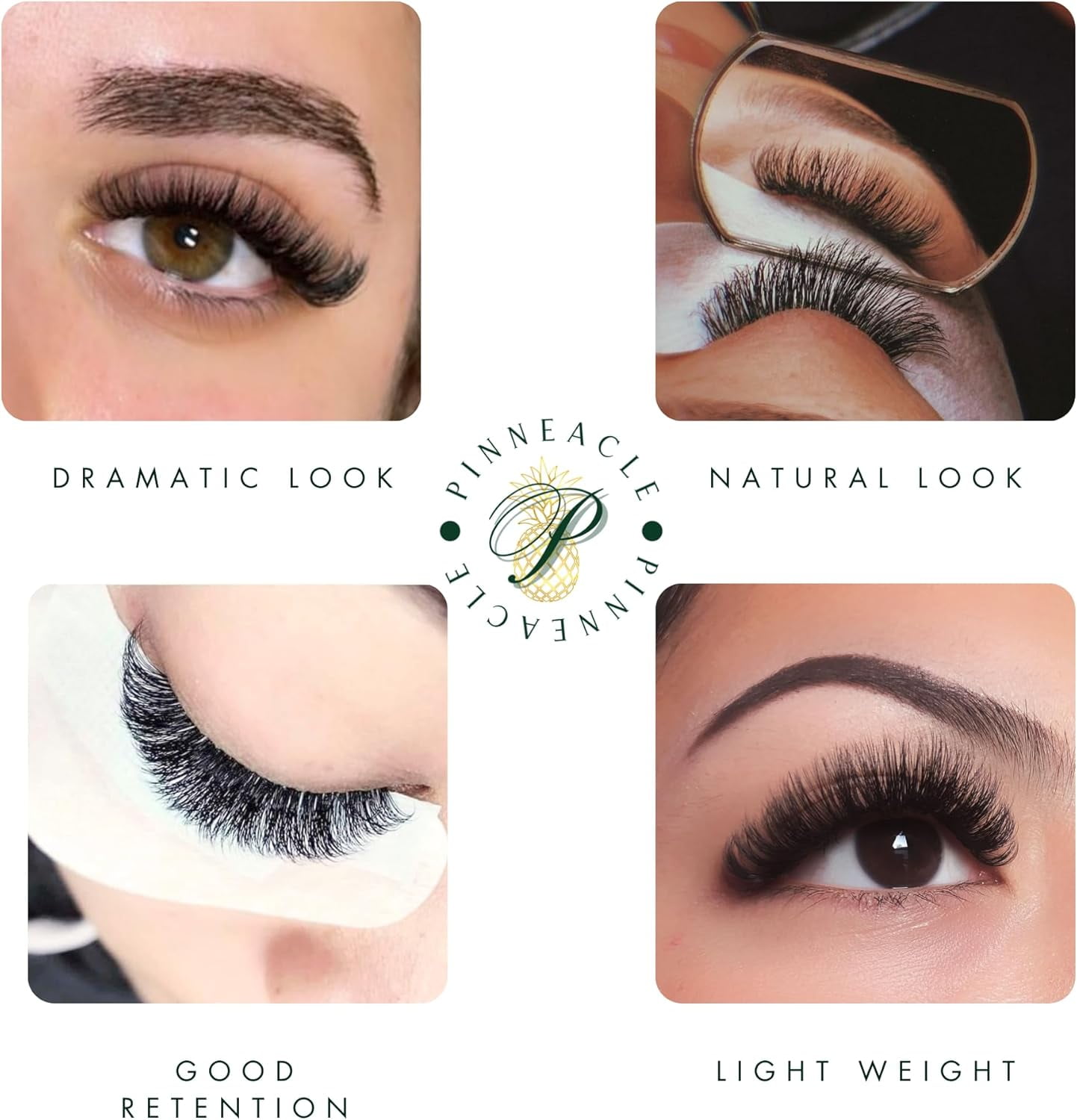 1200 Fans - 6D Premade Volume Fans - Mix 8 sizes in 1 From 9-16mm - Pinneacle Premade Volume Fans For Professional Eyelash Extension - Lash Extension Accessories, lash tools (CC curl)