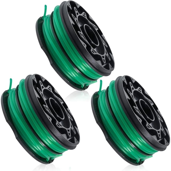 DF-080-BKP Replacement Spool Dual Line Edger 30ft 0.080" Compatible with Black and Decker GH1000 GH1100 GH2000 Electric String Trimmer Lawn Edger,3-Pack
