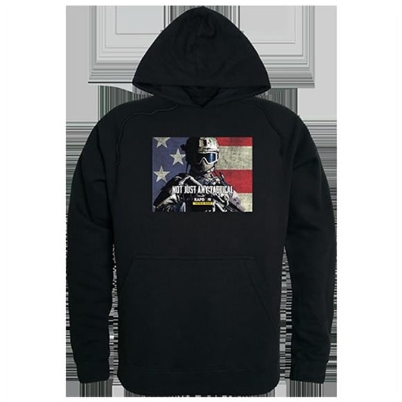 Rapid Dominance TS4-777-BLK-04 Pas n'Importe Quel Chandail Graphique à Capuche, Noir - Extra Grand