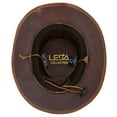 thumbnail image 2 of Arizona Leather Hats for Men & Women Cowboy Western style Shapeable Brim Hat - M - Brown, 2 of 8